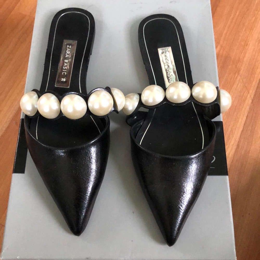 Zara Pearl Flats
